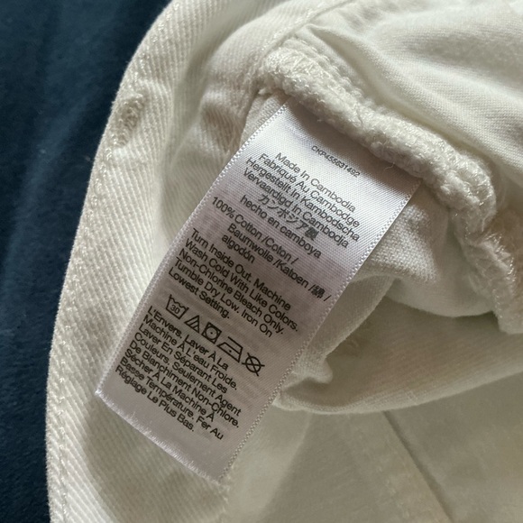 Madewell‎ Relaxed Denim Shorts in Tile White - Picture 6 of 7